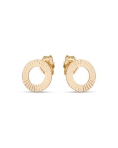 Brinco Redondo 10mm Vazado Diamantado  - 00 - 10mm x 10mm - 0.95gr