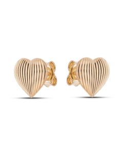 Brinco Coracao 10mm Ondas - 00 - 11mm x 10mm - 1.36gr