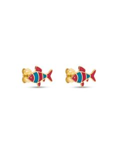 Brinco Peixe 13mm (Rosa e Azul) - 00 - 9mm x 13mm - 1.00gr