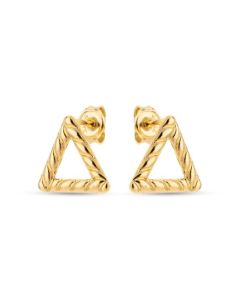 Brinco Triangulo 13mm Vazado Borda de Corda - 00 - 13mm x 13mm - 1.30gr