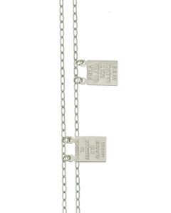 Escapulario AG c/ Oracao 2 Lados - G3 - 10mm x 600mm - 4.18gr